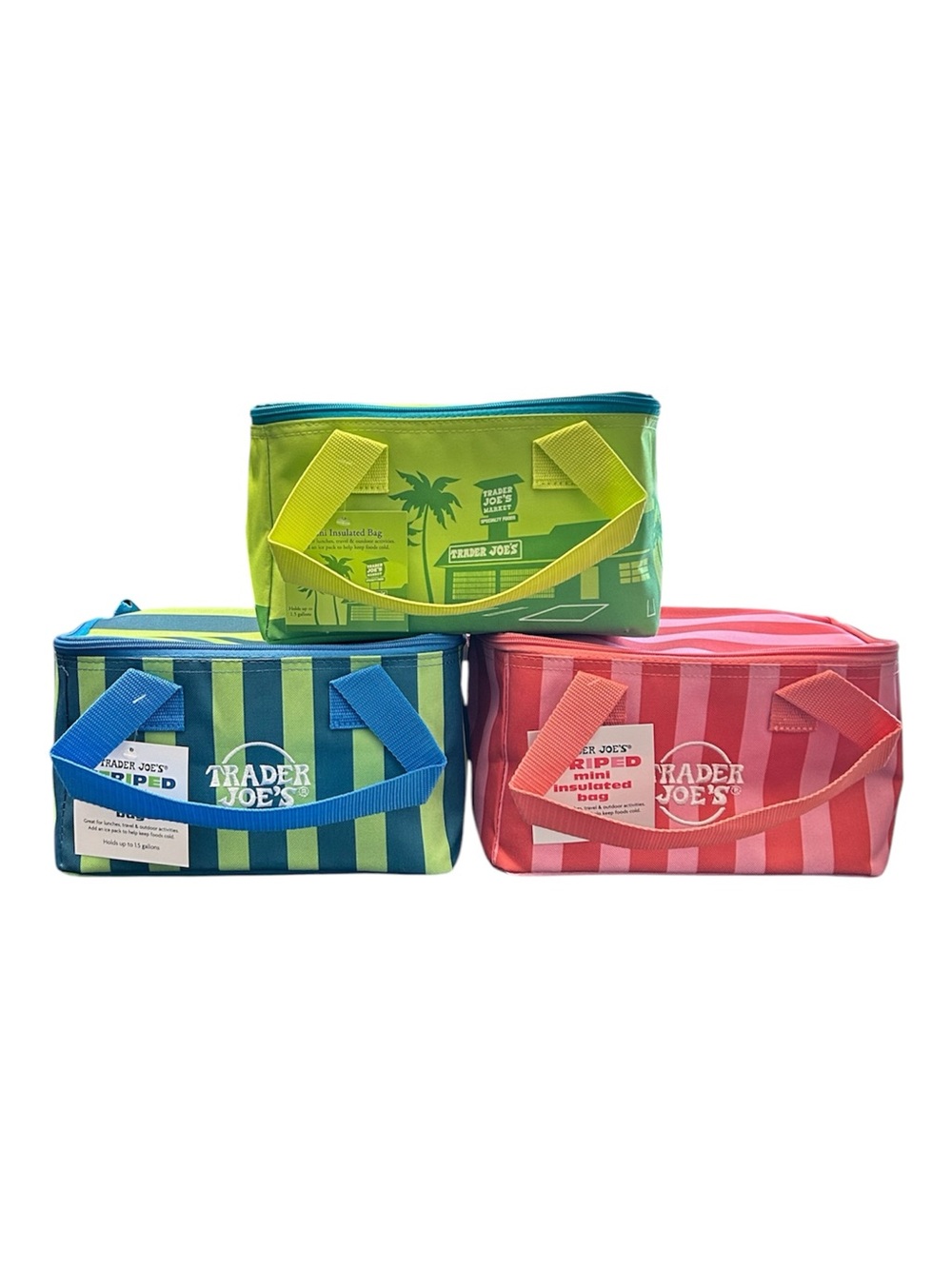 Trader Joe's 2026 Mini Insulated Bags — set of 3 NWT Limited Edition